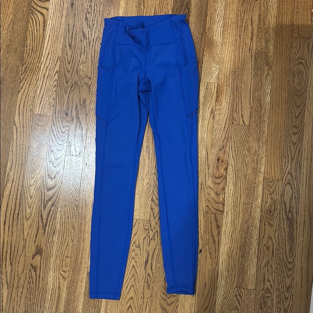 Lululemon Athletica Blue Leggings with Pockets